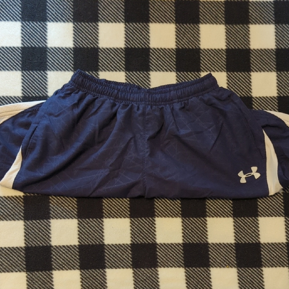 Under Armour Kids Navy and White Shorts - Picture 6 of 7